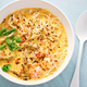 Chicken and prawn laksa